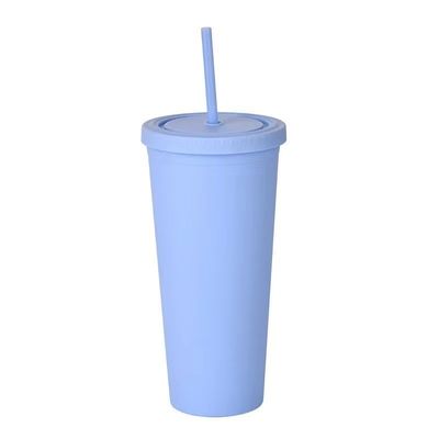 Αγορά Πολυχρωματικά 450/650ml Candy Color Διπλό μονωμένο πλαστικό tumblers Ακρυλικό ματ tumbler με άχυρο κενό σφραγισμένο μονωτικό design online manufacture