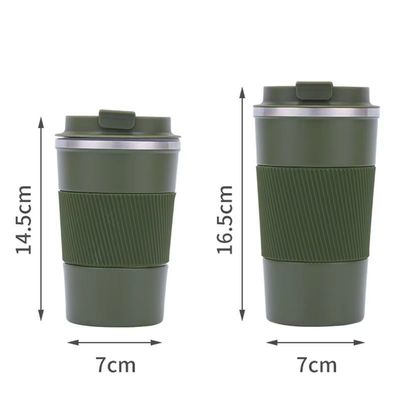 Αγορά Φορητό 12 Oz 17 Oz Eco Friendly 304 Ατσάλινο Καφέ Κούπα Ταξίδι Κούπα Ατμομόνωση Κούπα για οποιοδήποτε ζεστό ή παγωμένο ποτό BPA δωρεάν Τροφίμων βαθμό διαρροή Proof Design online manufacture