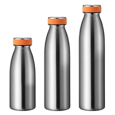 Αγορά 350/500/750ML Σχήμα γάλακτος Μικρό στόμα Φιαλίδιο νερού από ανοξείδωτο χάλυβα Matt Rubber Coated Φιαλίδιο νερού από ανοξείδωτο χάλυβα Ανθεκτικό και άνετο σχεδιασμό online manufacture