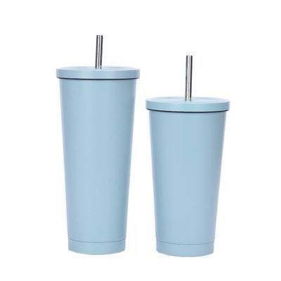 Αγορά Μεταφορτωτές 500 ml 750 ml Προσωποποιημένη ατσάλινη κατσαρόλα με άχυρο Διπλό τοίχωμα Απομονωμένα κατσαρόλες ποτών Πολυτελής χρήσης Εύκολη καθαριότητα Διατήρηση online manufacture