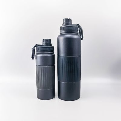 Αγορά 550/750/960/1200/1800ML Φλάσκα από ανοξείδωτο χάλυβα 1,8 λίτρα διπλό τοίχωμα φιάλη ποτού από ανοξείδωτο χάλυβα με σιλικόνιο χειριστή σχεδιασμός βιώσιμο online manufacture
