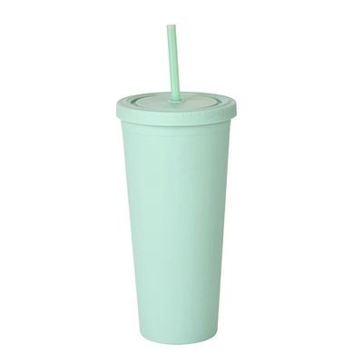 Αγορά 22oz Ματ Παστέλ Τάμπλερ χρωματιστές διπλές τοίχοι μονωμένες ακρυλικές Τάμπλερ με καπάκια και καλαμάκια εύκολο να καθαριστεί τέλεια για προσαρμοσμένες δημιουργίες online manufacture