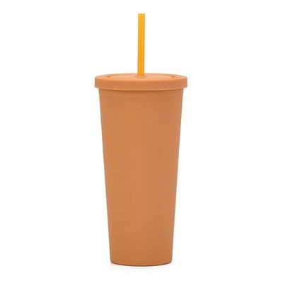 Αγορά 450ml 650ml 22oz πλαστικό ταξιδιωτικό καφέ με άχυρο και κάλυμμα 6 ζωντανά χρώματα επαναχρησιμοποιήσιμο πλαστικό καφέ φιλικό προς το περιβάλλον προσαρμοσμένο αποδεκτό online manufacture
