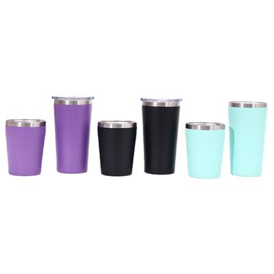 Αγορά 8oz/12oz Διπλό τοίχωμα από ανοξείδωτο χάλυβα Θερμική ταξιδιωτική κούπα οικολογικά φιλική απομονωμένη φιάλη κενού Ασφάλεια από διαρροές με λέιζερ / 3D / λογότυπο Silk-Screen online manufacture