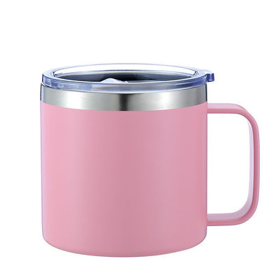 Αγορά Απομονωμένο ταξιδιωτικό κύπελλο Tumbler Cup με κάλυμμα 12oz διπλό τοίχωμα από ανοξείδωτο χάλυβα καφέ κύπελλο Tumbler online manufacture