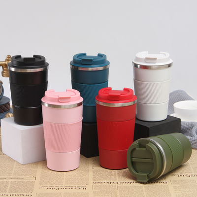 Αγορά Ατσάλι από ανοξείδωτο χάλυβα 12oz Ατμομόσφαιρα Απομονωμένη Καφέ Ταξιδιωτική Κούπα Αδιάβροχο διπλό τοίχωμα Tumbler Κούπες για να κρατήσει ζεστό / πάγο Καφέ Τσάι μπύρα online manufacture