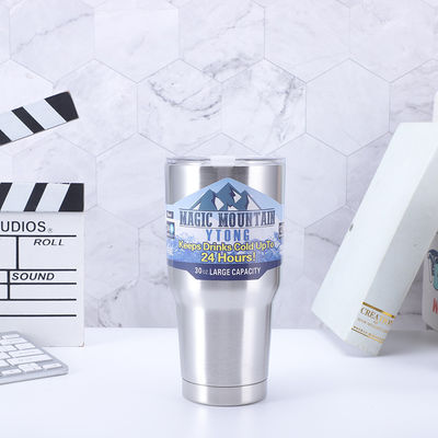 Αγορά 30oz φορητό αντηλιακό τερμός tumbler κρατήστε το ποτό κρύο ζεστό κενό μπουκάλια κούπες μπουκάλι καφέ μπουκάλι νερού με άχυρο online manufacture