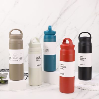 Αγορά 500ml Tumbler Handle Custom μπουκάλι νερού Στυλ Σπορ Σχεδιασμός Ζεστό κρύο θερμική μόνωση Προσαρμοσμένο μπουκάλι online manufacture