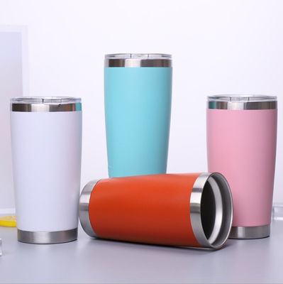 Αγορά 20oz από ανοξείδωτο χάλυβα Θερμική ταξιδιωτική κούπα με κάλυμμα Διπλό τοίχωμα Ατμομόνωση Καφέ Κούπα Tumbler για την Οικιακή Υπηρεσία Αθλητισμού 600ml online manufacture