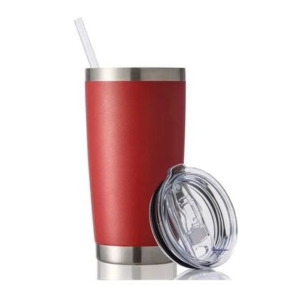 Αγορά Προσαρμοσμένο 20 Oz διπλό τοίχωμα κενό μονωμένο ποτήρι αυτοκινήτου σκόνη επικαλυμμένο γυαλί κενό ποτήρι ζεστό ατσάλι ποτήρι καφέ με online manufacture