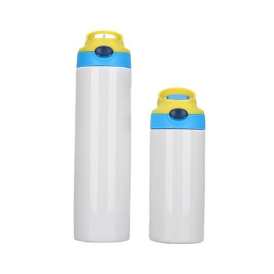 Αγορά 12 OZ Υψηλίσθηση άχυρο Sippy Cup Blank Tumblers Διπλό τοίχωμα Ατμόσφαιρα Απομονωμένο Μεικτό χρώμα Θερμόζ Ατσάλινο μπουκάλια νερού για το σχολείο online manufacture