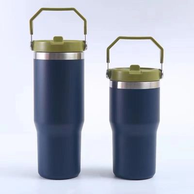 Αγορά 30oz Tumbler με άχυρο κάλυμμα Vacuum σφραγισμένο μονωμένο κύπελλο επαναχρησιμοποιήσιμο ατσάλινο μπουκάλι νερού Trave για νερό, παγωμένο τσάι ή καφέ online manufacture