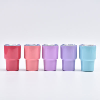 Αγορά 3 ουγκι Mini Tumbler Shot Glass με άχυρο και καπάκι, 24 πακέτα από ανοξείδωτο χάλυβα Sublimation Shot Glass για γάμο πάρτι Whiskey Cocktail Bar με άχυρο και καπάκι online manufacture