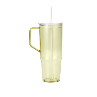 Αγορά Προσαρμόσιμο Ποτήρι με Χερούλι 40oz Μονής Στρώσης Μεγάλης Χωρητικότητας Καλαμάκι Φορητό Πλαστικό Ποτήρι Για Εξωτερικούς Χώρους online manufacture