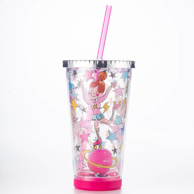 Αγορά Αντιδιαρροή DIY αυτοκόλλητο Straw Cup Φορητό και βολικό ποτήρι ποτήρι υψηλής εμφάνισης φοιτητής πλαστικό ποτήρι online manufacture