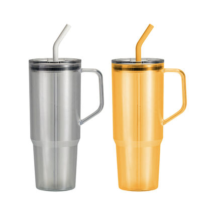 Αγορά Προσαρμόσιμη 40oz μονοστρωτή λαβή κύπελλο μεγάλης χωρητικότητας κουπέ καλαμάκι φορητό πλαστικό tumbler για εξωτερικούς χώρους και ταξίδια online manufacture