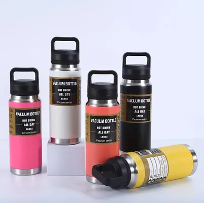 Αγορά 600/800/1100ML Εξωτερικά αθλήματα Ατσάλινο μπουκάλι νερού πεζοπορίας ελαφρύ διπλό τείχος Ατσάλινο μπουκάλι νερού Easy Chug Design διαδικτυακή κατασκευή