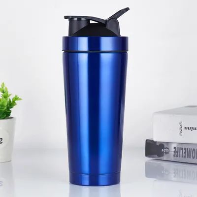Αγορά Ατσάλινο Shaker μπουκάλι Ασχημό 24 Oz μονωμένα μεταλλικά shakers μπουκάλια Cup για πρωτεϊνικά μείγματα και προ προπόνηση 100% απόδειξη διαρροής διαδικτυακή κατασκευή