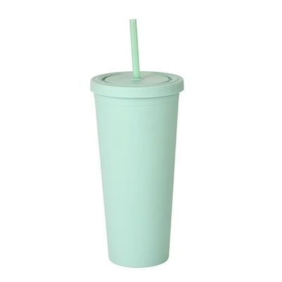 Αγορά 22oz Ματ Παστέλ Τάμπλερ χρωματιστές διπλές τοίχοι μονωμένες ακρυλικές Τάμπλερ με καπάκια και καλαμάκια εύκολο να καθαριστεί τέλεια για προσαρμοσμένες δημιουργίες διαδικτυακή κατασκευή