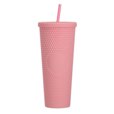 Αγορά 710ml Large Capacity Double-layer Plastic Straw Cup Factory Direct Supply Creative Portable Durian Prickly Diamond Style διαδικτυακή κατασκευή