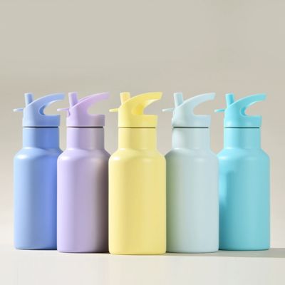 Αγορά New 350ml Double Wall Insulated Sports Water Bottle - 316 Stainless Steel Straw Cup Portable Outdoor Thermal Mug διαδικτυακή κατασκευή