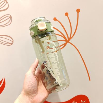 Ελαφρύ 700ml 900ml Διαστημικό Άνδρες και Γυναίκες Αθλητικά Μεγάλο μπουκάλι γυμναστικής νερού με άχυρο Εξωτερική αναρρίχηση βράχου Μπουκάλι νερού εύκολο να μεταφερθεί