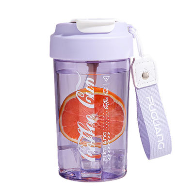 Αδιάβροχο 550ml Tritan Bpa δωρεάν μπουκάλι νερού ασφαλή δημιουργική υψηλή εμφάνιση καλοκαίρι μονό τοίχωμα μπουκάλι καφέ μπουκάλι πολυλειτουργική χρήση με προσαρμοσμένο λογότυπο