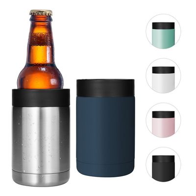 380ML Προσωποποιημένο διπλό τοίχωμα Ατσάλι ατμόσφαιρο Φλάσκα Κρατήστε κρύο Απομονωμένο ψυγείο μπύρας Κρατήρας ταιριάζει όλα 16OZ Slim κονσέρβες εύκολο στη χρήση