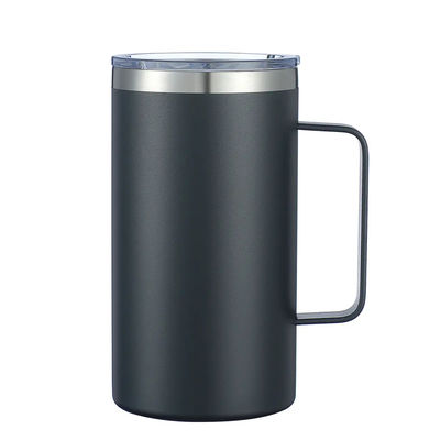 12oz Ατσάλινο Απομονωμένο Καφέ Κούπα Με Κρατητή Διπλό τοίχωμα Vakuum ταξιδιωτικό Κούπα Tumbler Κούπα Με Στρίβοντας Κέπα Ναυτικό