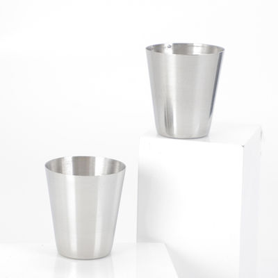 2Pc 304 Ατσάλινο Κύπελλο 13.52oz 400ml Κύπελλο νερού Αδιάσπαστο Αδιάσπαστο Μεταλλικό Πιεστήρα για Μπαρ Εστιατόριο Χρυσό