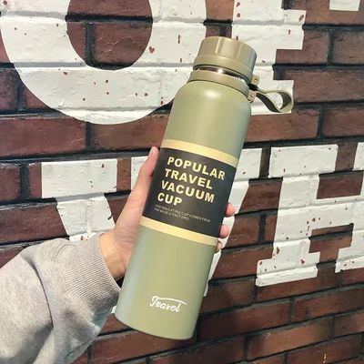 Ζεστή πώληση προσαρμοσμένη 40pcs διπλό τοίχωμα κενό μπουκάλι από ανοξείδωτο χάλυβα μπουκάλι νερού PC υλικό Αθλητικό στυλ Σχεδιασμός ευρύ στόχο