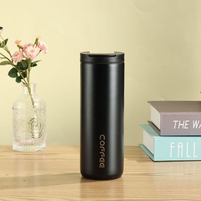 Αποθήκη 350/500ml Μεταλλικό Ατσάλι Ταξίδι Καθαρό Λευκό Υψηλισμός Tumbler Κούπα Καφέ Με Κέπα