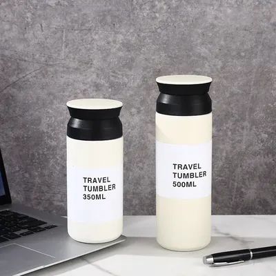 Travel Tumbler 11.8 Fl Oz 350 Ml White Double Wall Vacuum Construction Heat And Cold Retention (Προσθήκη θερμότητας και κρύου)