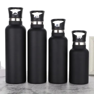 25oz Υδρο διπλό τοίχωμα μπουκάλι από ανοξείδωτο χάλυβα μπουκάλι νερού μπουκάλια δαγκώνει βαλβίδα πάνω κενό μονωμένο ιδρώτα αδιάβροχο διαρροή αθλητικά θερμόσπιτο πρότυπο στόμα 25oz BPA-free