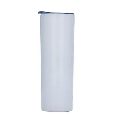 Υψηλότητα κενό 20 OZ ευθεία αδύνατη tumbler με άχυρο ανοξείδωτο χάλυβα διπλό τοίχωμα μονωμένο tumbler
