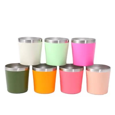 Τροφική ποιότητα 12 Oz Ατσάλινο Καφέ Κούπα 8 Oz Ατσάλινο ταξιδιωτικό Κούπα Για Αυτοκινητοκίνητο Πλυντήριο Πλυντηρίων Ασφαλής Απαλλαγμένη από BPA Πιστοποίηση BSCI/ISO9001