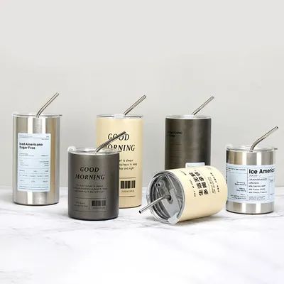 Ζεστή πώληση Κατασκηνώσεις Ωμ Αισθητικά Ταξίδια Κούπα Καφέ Ατσάλινο Θερμό Κύπελλο Με Φαλάκι