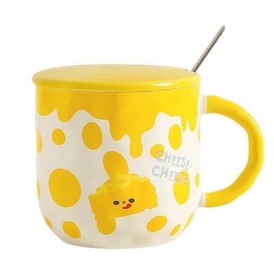 Γλυκό τυρί καρτούν κεραμικό φλιτζάνι ζευγάρι φοιτητής ποτό φλιτζάνι δημιουργικό φλιτζάνι λουλούδια γραφείο καφέ φλιτζάνι